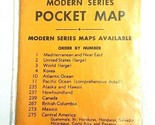 NOS Sealed 1950&#39;s Cram&#39;s Modern Series Pocket Map Russia USSR in Eurasia... - £11.35 GBP