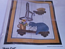 Bucilla Stitchery BARN CAT Embroidery Kit Picture #49265 Bonnie Disotell 14&quot;x18&quot; - £17.12 GBP
