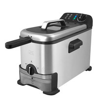 Kalorik 3 Quart Deep Fryer with Oil Filtration, Stainless Steel (FT 4372... - $336.31