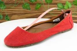 Reef Women Sz 8 M Red Flat Fabric Shoes - £15.49 GBP