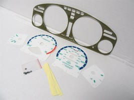 For 94-95 Honda Accord AT Glow Through White Gauges & Bezel Made With Kevlar - $34.64