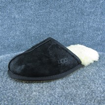 UGG Scuff Men Mule Slipper Black Suede Slip On Size 7 Medium - $29.69