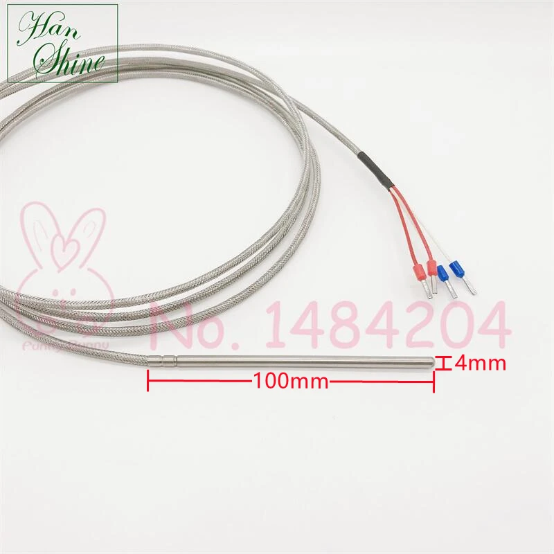 House Home ClA A Pt100 / Pt1000 Up to 400 °C Probe 4mm×100mm Temperature Sensor  - £35.55 GBP