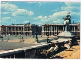 France Postcard Paris Lumiere de France Place de la Concorde Tuileries - £1.63 GBP