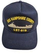 USS Hampshire County LST-819 Ship HAT - Navy Blue - Veteran Owned Business - £17.72 GBP