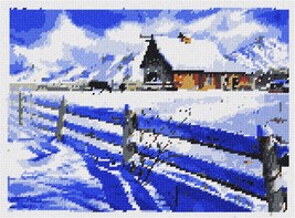 Pepita Needlepoint kit: Watercolor Snow Reflection, 12&quot; x 9&quot; - £67.95 GBP+