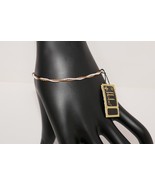 Hobe Gold Tone &amp; White Twisted 7&quot; Chain Bracelet RARE - $761.39 MXN
