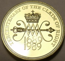 Cameo Proof Great Britain 1989 2 Pounds~Claim of Right~Free Shipping - $39.19
