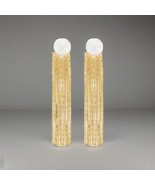 Nordstrom Panacea Genuine Pearl Liquid Fringe Drop Post Earrings NWT - $31.90 CAD