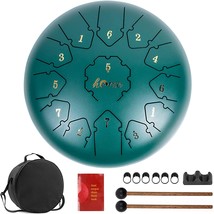 Horse 12&quot; Steel Tongue Drum, 13-Tone Tank Drum In C Major, Steel, And Gig Bag. - £71.52 GBP