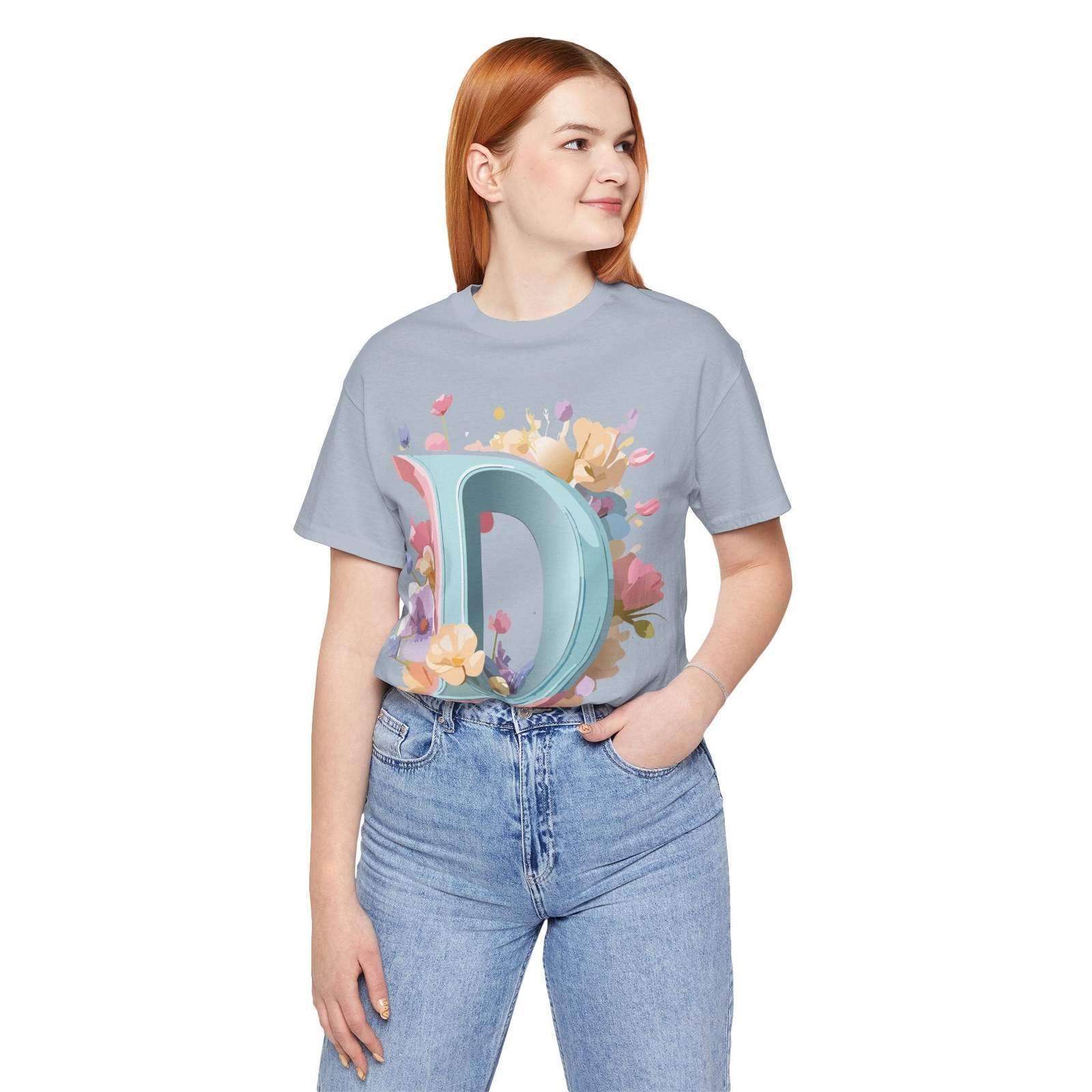 Letter Shirt, Letter D Shirt - $35.00