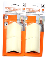 2 Packs Of 2 Black &amp; Decker Corner Paint Pad Refills 32323 Shed Resistant - $36.05 CAD