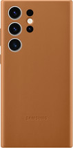 Samsung - Galaxy S23 Ultra Leather Case - Camel - $87.39