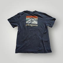 Patagonia Responsibili T-Shirt Hommes Arrière Logo Manche Courte Poche T... - £36.78 GBP