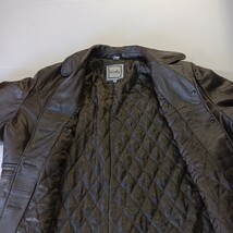 Brown Leather Jacket Women's Size 2XL Excelled Collection Classy Buttons Pockets image 12