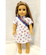 Clothes for 18&quot; American Girl Doll - Red, White &amp; Blue PATRIOTIC DRESS ~... - £7.04 GBP