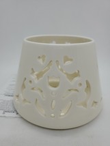 HOMCO Home Interiors White Tulip Candle Shade Topper In Original Box NOS - $9.90