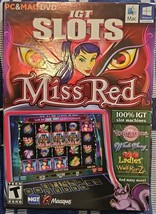 IGT Slots Miss Red (PC &amp; Mac, DVD-ROM, 2013, NEW SEALED) - $6.84