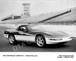 Indy 500 Pace CAR-1995 Chevrolet CORVETTE-B&amp;W-PHOTO Fn - £26.90 GBP