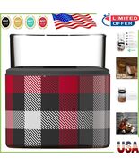 Insulated Plaid Whiskey Glass with Stainless Steel Sleeve - Perfect Holi... - $1,107.60 MXN