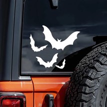 4Pcs Cute Goth Bat Spooky Car Sticker Decal for Windshield Windscreen Bumper Hoo - £34.88 GBP