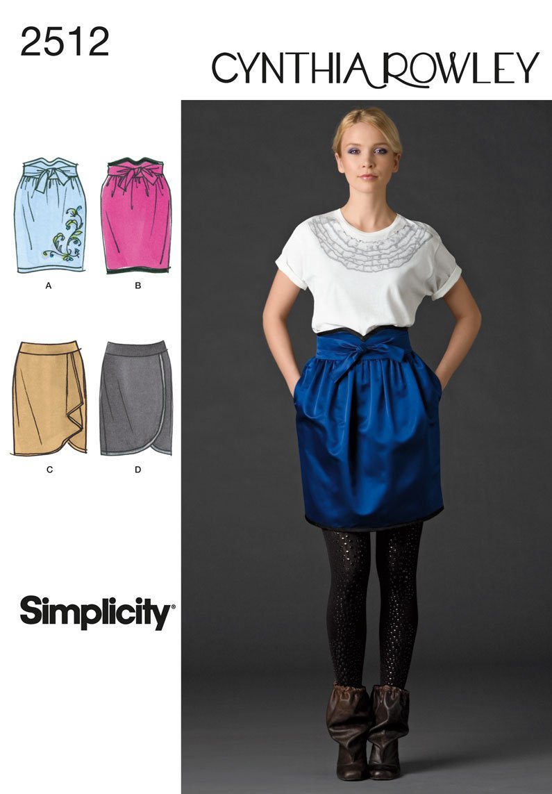 Simplicity Sewing Pattern 2512 Misses Skirts, D5 (4-6-8-10-12) - $4.83
