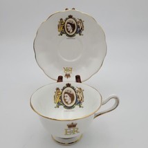 Vintage Royal Albert Cup Queen Elizabeth Coronation Cup &amp; Saucer England 1953 - £62.09 GBP