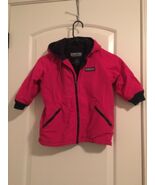 Lands End Girls Coat Jacket Zip Up Fleece Lined Size L Pink - $51.92 CAD