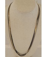 Vtg 23 1/2&quot; Long Trifari Goldtone/Silvertone Multi-Chain Necklace Jewelry - $169.61 MXN