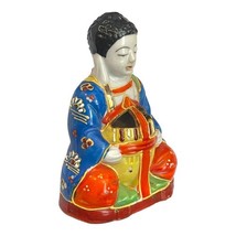 Moriage Japanese Buddha Incense Burner Vintage  4.5” Hand Painted Occupi... - $944.53 MXN