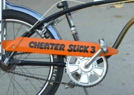 1 Sticker - Black CHEATER SLICK 3 Bicycle DECAL fits Huffy Muscle Bike - £15.68 GBP