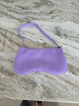 JW PEI Purple Croc-Textured Shoulder Bag - $370.14 MXN