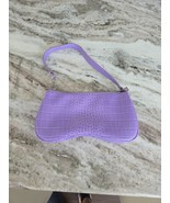 JW PEI Purple Croc-Textured Shoulder Bag - $370.14 MXN