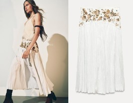 $169 ZARA NWT SEQUIN MIDI SKIRT ZW COLLECTION SMALL - $1,305.73 MXN