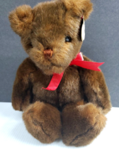 1995 TY Pj Bear Plush Brown Stuffed Animal Toy Teddy 11&quot;  - £8.64 GBP