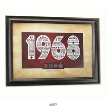 Your Year To Remember Framed with the Birth year anniversary 1968 - $28.45