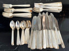 Vintage Hilton Hotels by Northland Silver Plate Flatware 92 Pieces - £232.85 GBP