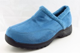 Comfortview Sz 9 W Blue Slipper Shoes Fabric Women 3609674 - £31.21 GBP