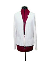 Tailor B. Moss Cardigan Sweater White Women Size Large Vintage - £27.84 GBP