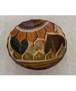 Vintage Mexican Talavera Terracotta Clay Footed Bowl 5 3/4” Handpainted - $551.21 MXN