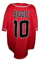 Biggie Smalls #10 Bad Boy Baseball Jersey Button Down Red Any Size image 2