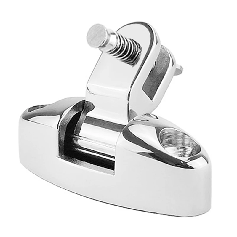 Boat Bimini Top Mount Swivel Stainless Steel 316 Deck Hinge With Rubber Pad - £17.29 GBP