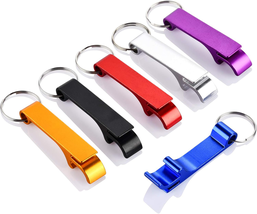 6PCS Colorful  Beer Bottle Openers, Premium Metal Keychain Bottle Opener... - $10.67