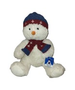Golden Bear Co Plush White Snowman Winter scarf hat 17&quot; - $19.19 CAD