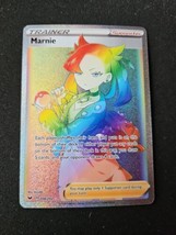 Pokemon Marnie 208/202 Rainbow Secret Hyper Rare Pokemon Sword &amp; Shield - £12.13 GBP