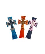Set of 3 Decorative Metal Wall Crosses Western Rustic 16x8 - €38,13 EUR