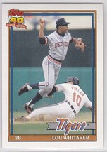 M) 1991 Topps Baseball Trading Card - Lou Whitaker #145 - $1.97