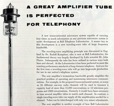 Bell Telephone System AT&amp;T 1958 Advertisement Amplifier Tube Utility DWEE11 - £19.97 GBP