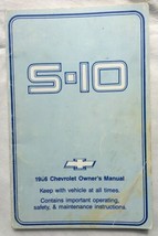 Chevy S-10 1986 Truck Original Owners Operators Manual Chevrolet - $29.65