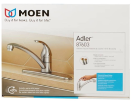 Moen 87603 Adler 1-Handle Kitchen Faucet, Chrome-Plated - $44.55